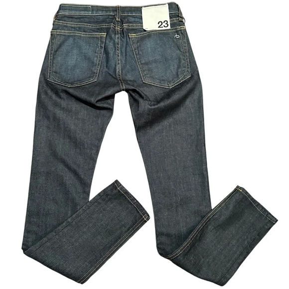 Rag & Bone Med Wash Blue Dre Beverly Jeans SIZE 23 - Picture 2 of 7